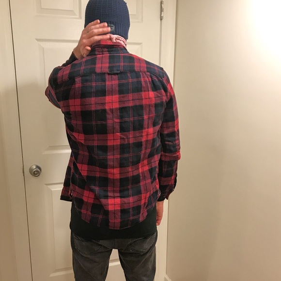 Plaid, button down shirt, On The Road - Picture 10 of 11